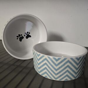 Park Life Designs Chevron Pet Bowl Set